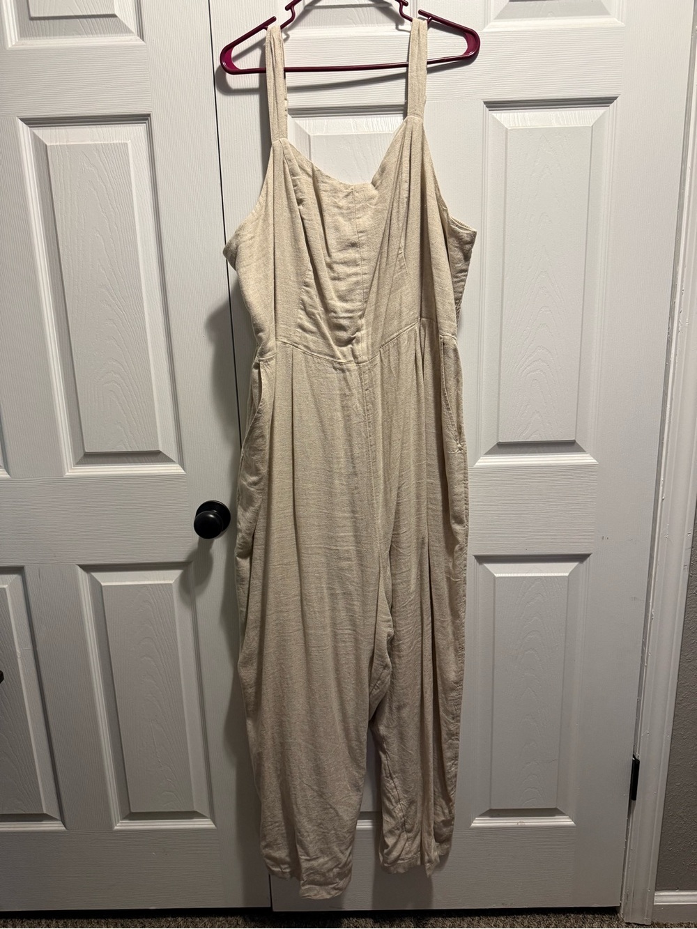 Women’s old navy cream jumpsuit size 3x